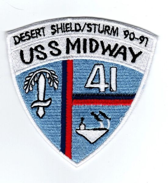 USS Midway CV-41 Desert Shield/Desert Storm 90 - 91 patch.