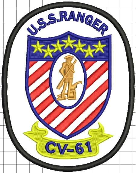 USS Ranger CV-61 patch.