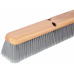 Wilen® Flagged Polypropylene Fine Floor Sweep - 24", Wood