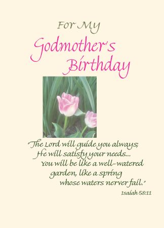 For My Godmother s Birthday Life Greetings Catholic 