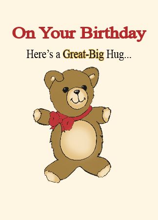 BD300 On Your Birthday, Here's a Great-Big Hug