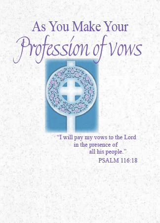 LS221 AS YOU MAKE YOUR PROFESSION OF VOWS
