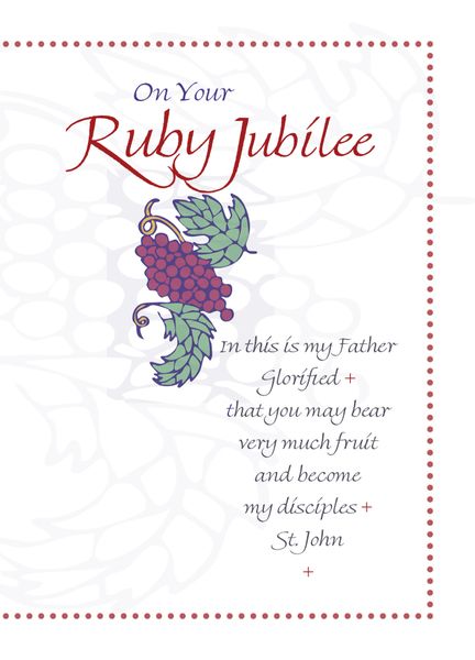 CE323 ON YOUR RUBY JUBILEE - 40 YEARS