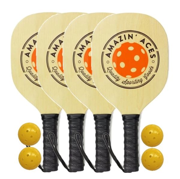 Wood Pickleball Paddle Pack UK Pickleball Shop Ltd Let's play