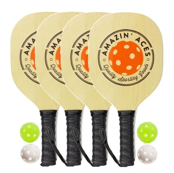Wood Pickleball Paddle Pack UK Pickleball Shop Ltd Let's play