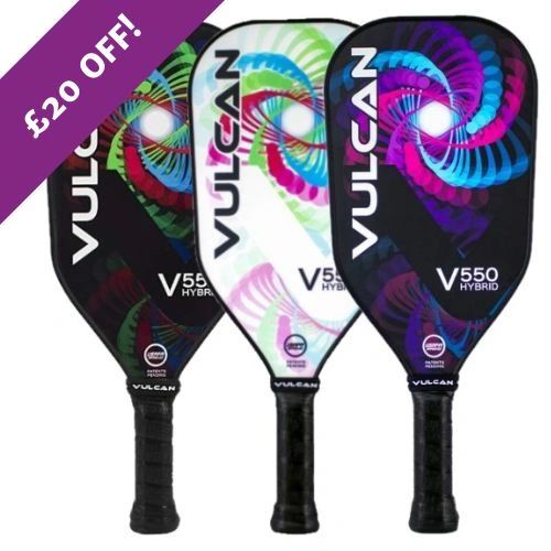 Vulcan V550 Hybrid Pickleball Paddle UK Pickleball Shop Ltd The Home