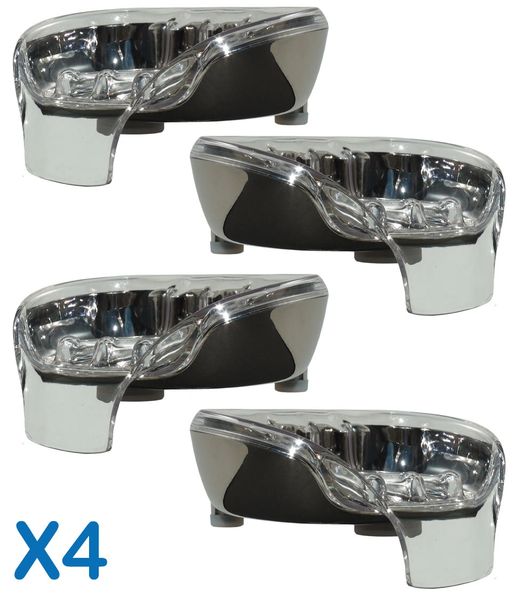 Bundle Deal: 4 Chrome Soapseats - pick your top tray colors