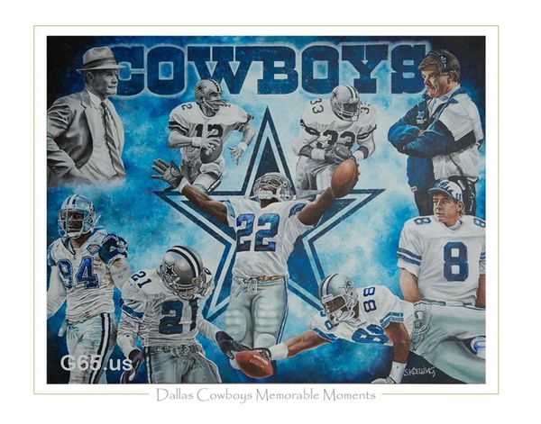 New Tony Dorsett Dallas Cowboys NFL Limited Art Print 