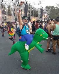 Carry me dinosaur lightweight inflatable costume