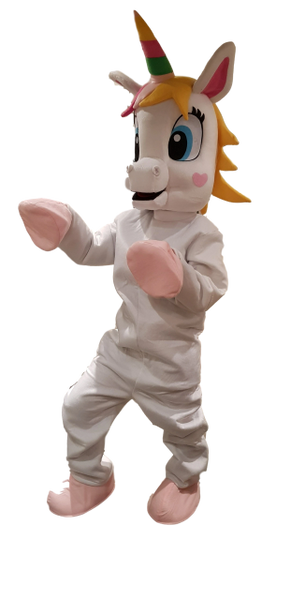 Magic Unicorn mascot costume for HIRE, pro stage outfit party's promo's