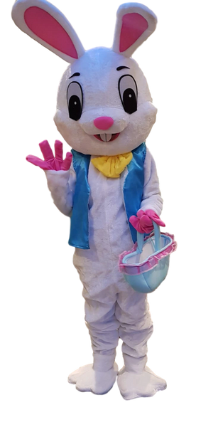 Easter Bunny mascot fancy dress outfit 48hr/weekend Hire