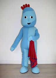 Iggle Piggle Pro mascot fancy dress outfit Lookalike from in the night garden