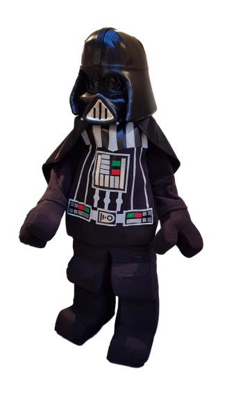 Darth Vader Lego Lego character lookalike Pro mascot fancy dress outfit 48hr/weekend Hire