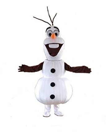 Olaf from Frozen lookalike mascot fancy dress pro outfit to HIRE