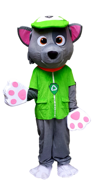 wolf pup Adult Mascot Hire Fancy Pro Stage Outfit