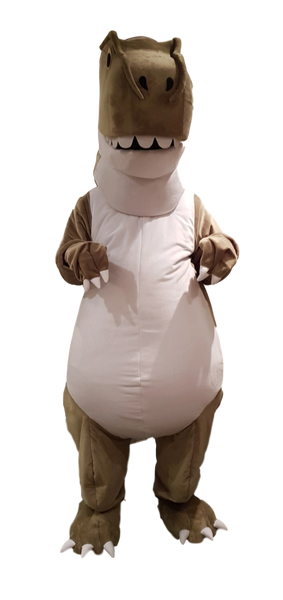 T-Rex Dinosaur Costume HIRE - Adult size - Great party surprise - DINO!