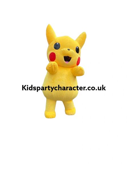 Pro Pikachu Costume Mascot For Hire Air Cooled