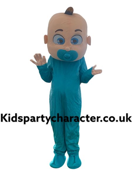 Baby Boy Mascot Costume Gender Reveal coco melon lookalike HIRE