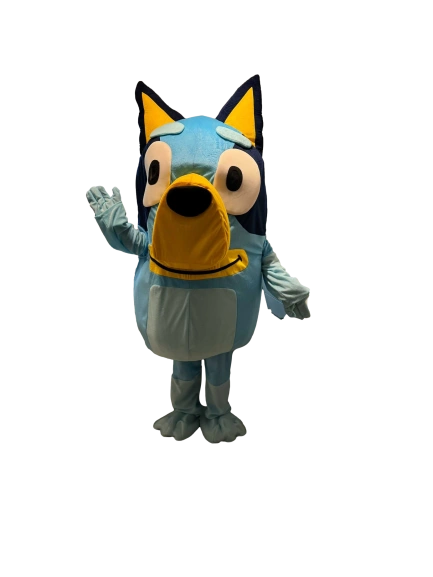 Bluey Dog Lookalike Mascot Costume for HIRE UK DELIVERY available
