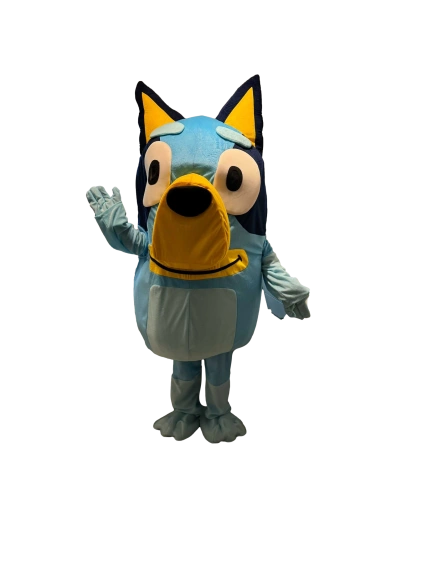 Blue Dog Lookalike Mascot Costume for HIRE UK DELIVERY available