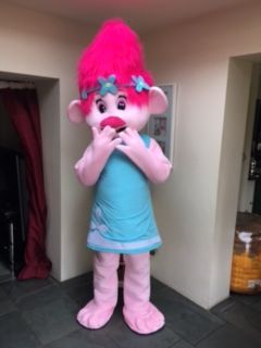 Girl Troll Lookalike mascot for hire 48hr weekend HIRE