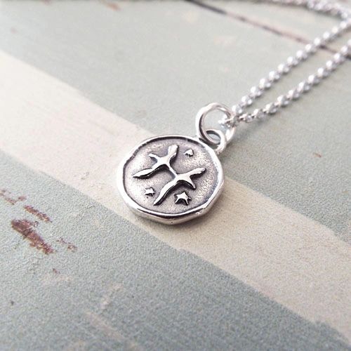 PISCES Zodiac Small Sterling Silver Necklace | flyingtutu,jewelry ...