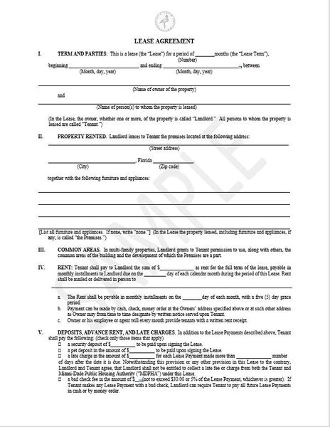 Residential Lease Agreement (Contrato de Arrendamiento Residencial)