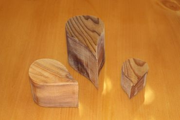 Nesting Cedar Teardrop Boxes