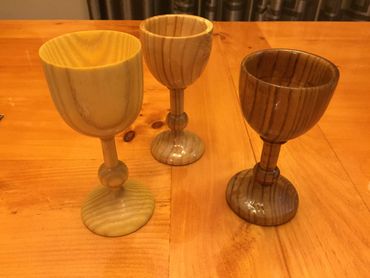 Wooden goblets