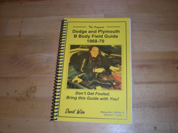 Original Dodge and Plymouth Field Guide 1968 - 70 (FGB-68-70)