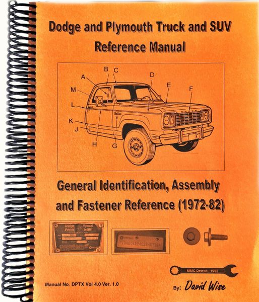 Dodge and Plymouth Truck and SUV Manual (DPTX Vol 4)