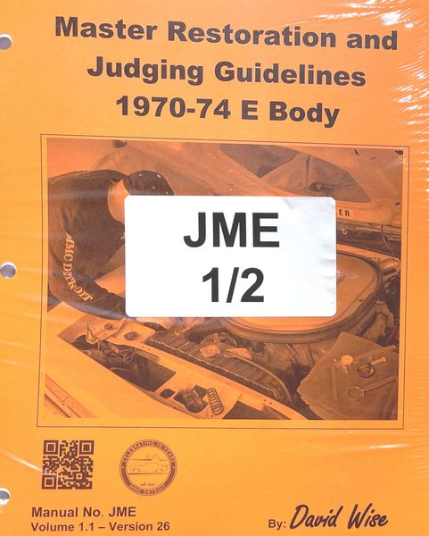 Dodge and Plymouth E body (Challenger and Barracuda) 1970-74 Reference  Manual: Restoration and Judging (JME 1.1 )