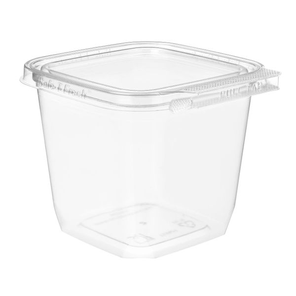 TS4024, Tamper evident & tamper resistant clamshell, 24oz square, 4 x 4 ...