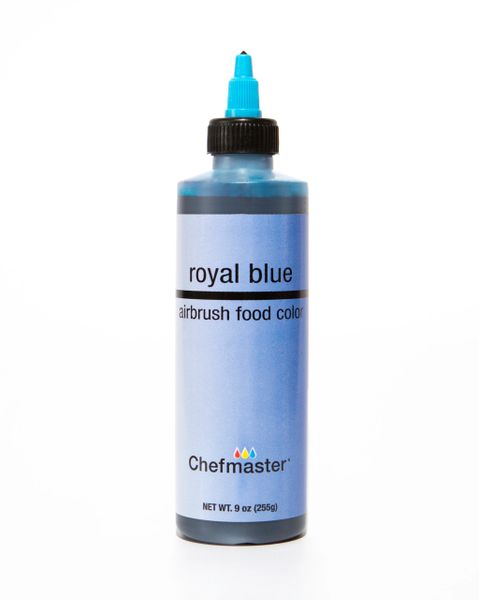 Chefmaster Airbrush Royal Blue Food Coloring 9 oz Bottle