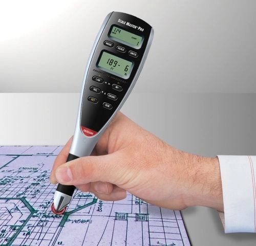 Calculated Industries 6025 Scale Master Pro Digital Plan Measure Take-Off Tool | 72 Built-in US Imperial, Metric Scales | 6 Custom Scales for