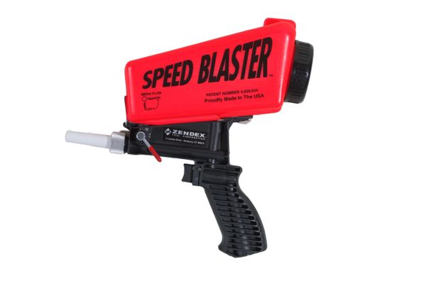 Portable Sandblaster Gun & Soda Blaster: Handheld, Gravity-Feed Abrasive  Blaster with Gloves, Goggles, Nozzle (Super-Funneling Technology)