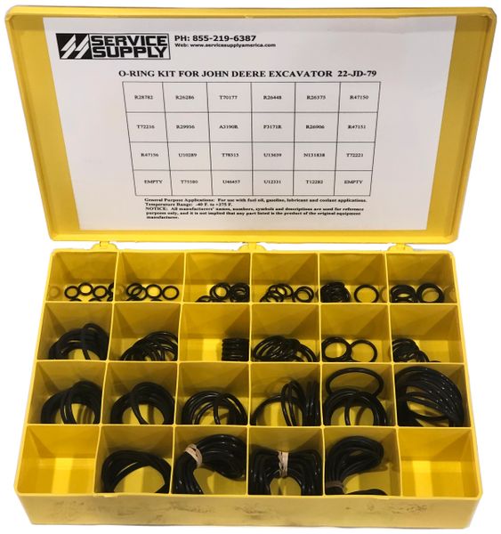 O Ring Kit For John Deere Excavators Service Supply America 