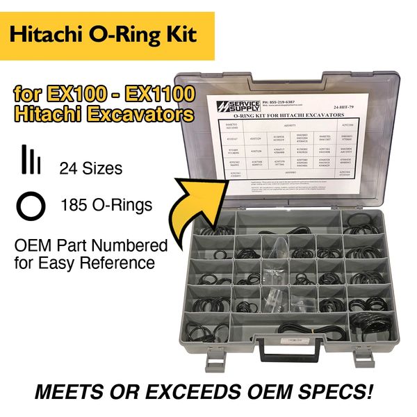 Details about   Hitachi O-Ring Kit 18003 NO LONGER AVAILBLE FROM HITACHI! 