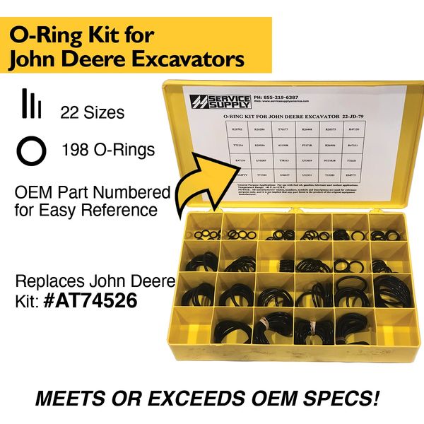 O-Ring Kit for John Deere Excavators