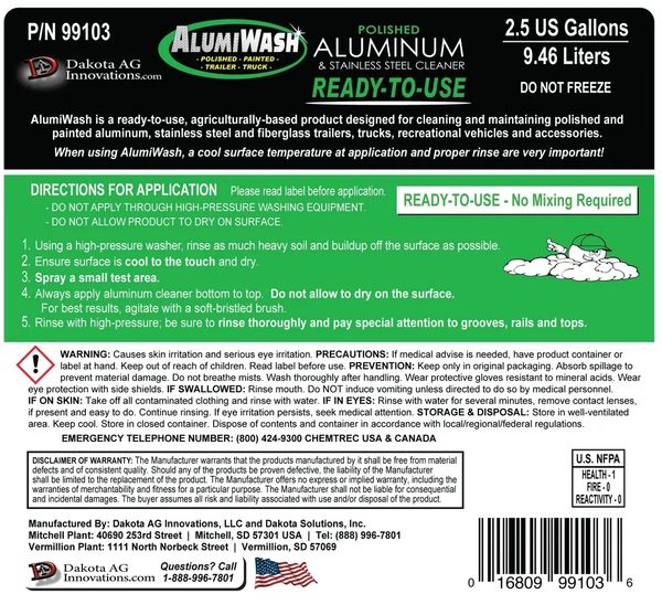 AlumiWash RTU Polished Aluminum Cleaner