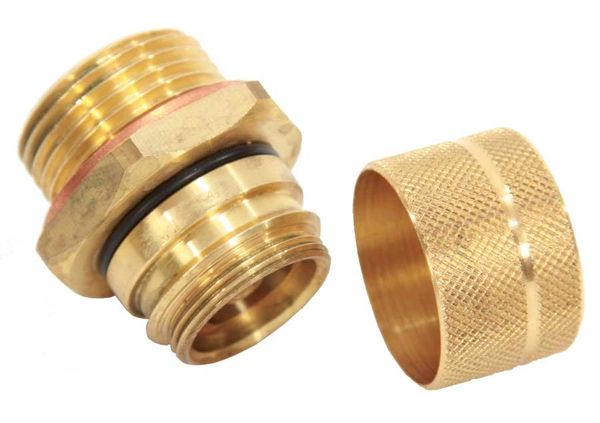 RS PRO Brass Compression Fitting, Straight Coupler