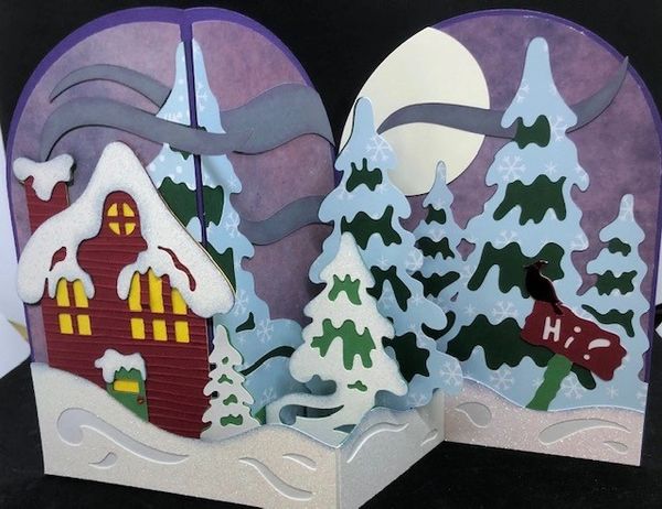 "Snowed In Cottage" 3D Decor Piece - Class Only