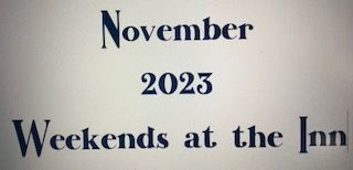 November 3rd - 5th, 2023 Weekend Booking