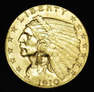 1910 Gold Quarter Eagle