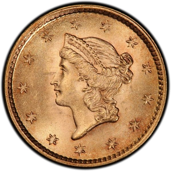 1852 Liberty Head Gold Dollar Type 1 Crown Jewel Coins and