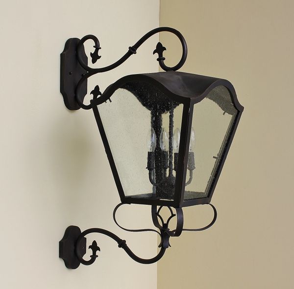 72794 Spanish/Mediterranean Style Wrought Iron Outdoor Light Spanish