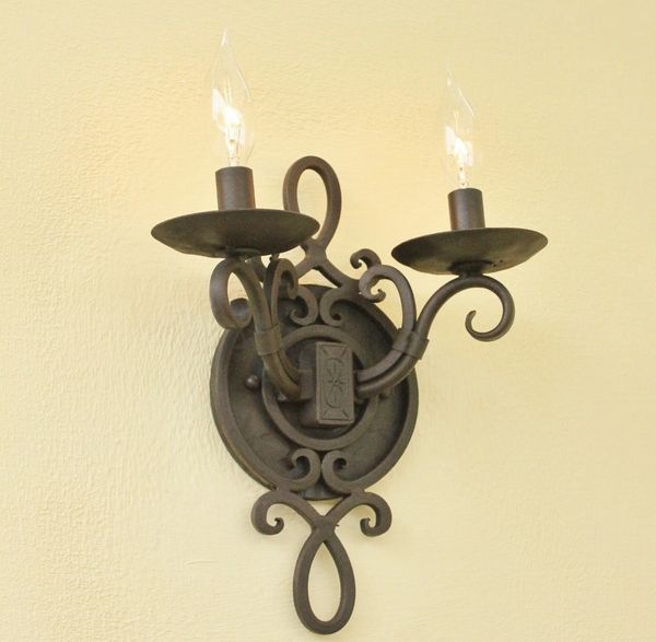 5137-2 Spanish Revival Style Double Wall Sconce | Spanish Revival Lighting