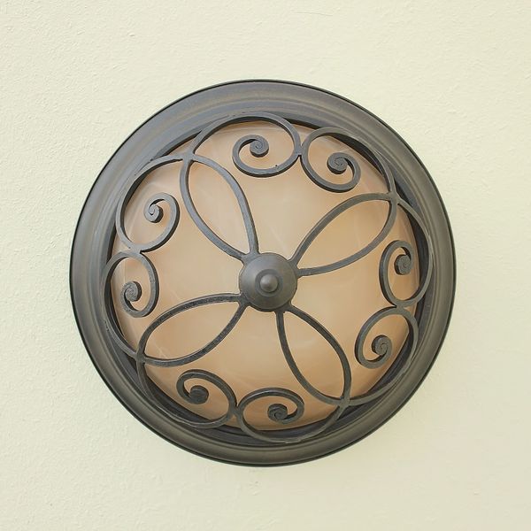 65903 Spanish Style Ceiling Flushmount Light Spanish Revival Lighting