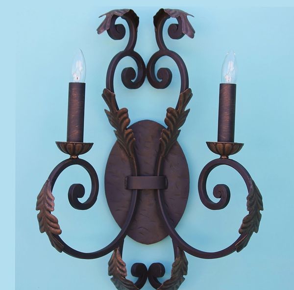 5210-2 Tuscan Double Wall Light Sconce | Spanish Revival Lighting
