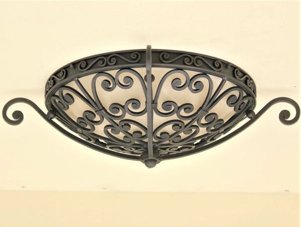 6539-3 Tuscan Style Bowl Flush ceiling fixture